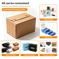 Caja de Envío de Cartón Corrugado Plegable Pequeña y Ecológica con Logotipo Personalizado para Embalaje de Cosméticos