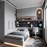 Ensemble complet de lit tatami pour enfants en bois massif, écologique, avec hauteur réglable, option matelas, armoire et bureau, haut de gamme, moderne pour enfants