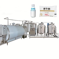 Ligne commerciale de production laitière de yaourt pasteurisé par lait UHT de mini capacité