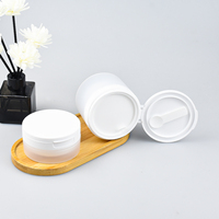 Pot en plastique 100ML pour pot de baume nettoyant avec cuillère sur le capuchon et pot de crème de sommeil Flip Top Cap