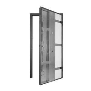 <span class=keywords><strong>Puerta</strong></span> Principal de Seguridad de <span class=keywords><strong>Aluminio</strong></span> de Una <span class=keywords><strong>y</strong></span> <span class=keywords><strong>Media</strong></span> <span class=keywords><strong>Hoja</strong></span>, Diseño Moderno - Product Image 6