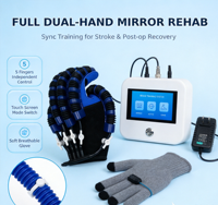 Système de rééducation électrique Neuro Hand Glove pour la récupération de la fonction motrice des doigts, soins à domicile pour patients victimes d'AVC, Leyidi
