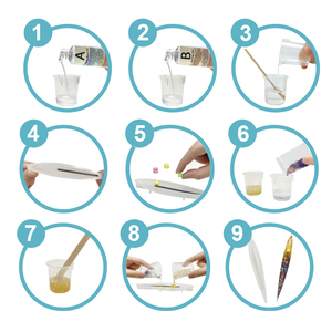 Résine époxy transparente pour loisirs créatifs pour enfants, fabrication de bijoux en résine, fournisseur de stylos en résine, kit de fabrication de stylos en résine pour enfants - Product Image 6