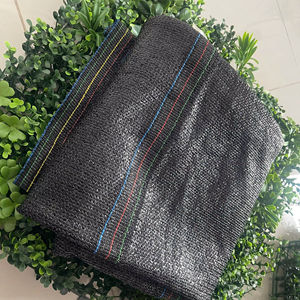 Filet d'ombrage rectangulaire noir 50% en HDPE stabilisé anti-UV pour l'agriculture, les serres et les pépinières - Product Image 1