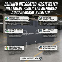 Station d'épuration intégrée pour pesticides toxiques et produits agrochimiques, unité de traitement des eaux usées industrielles pour usine d'engrais chimiques