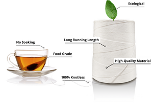 Hilo de Algodón de Grado Alimenticio para Bolsas de Tela de Malla para Envasado de Bolsitas de Té - Product Image 6