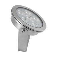 Luces LED Sumergibles para Piscina de Alta Luminosidad COB 100W IP68, Acero Inoxidable 316L, Blanco Cálido, Control DMX512, CRI80, 5400 Lúmenes