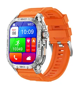 GAOKE K63 jam tangan pintar Amoled dengan layar HD 1.43 inci BT panggilan denyut jantung 2024 sambungan jam tangan pintar olahraga