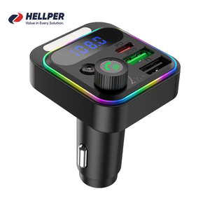 Hellper Xách Tay Xe Cho <span class=keywords><strong>Bluetooth</strong></span> MP3 Âm Nhạc Máy Nghe Nhạc Nhanh Chóng Sạc <span class=keywords><strong>FM</strong></span> <span class=keywords><strong>Transmitter</strong></span> Qc3.0 Điện Thoại Xe Hơi Sạc Cổng USB PD20W Di Động - Product Image 1