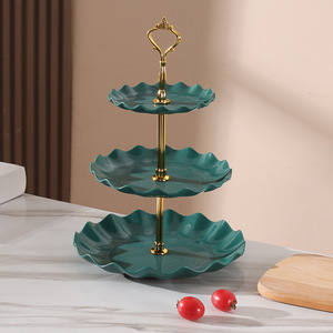 Plato de Plástico PE de Tres Niveles Estilo Americano para Aperitivos y Dim Sum, para Uso Doméstico, Hecho en Shandong - Product Image 1