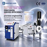 Machine de découpe laser à fibre portable économique à 4 axes pour tubes métalliques, haute vitesse CNC, sans dessin requis, pour tubes ronds, carrés et angulaires
