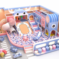 Nouvelle structure de jeu intérieur personnalisée 2026 pour enfants : toboggan, piscine à balles, mur d'escalade, tour arc-en-ciel, écologique et amusante