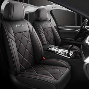 2025 yeni dört mevsim evrensel beş koltuklu araba koltuğu tamamen kapalı dokuz kare deri modeli arabalar için zarif stil kapakları - Product Image 3