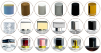 Nuevo Envase de Perfume Vacío para Auto, Botella de Perfume de Lujo Recargable con Logotipo Personalizado, Botella de Vidrio Ámbar con Atomizador de 30ml 50ml