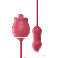 9-in-1 Zungen-Leck- und Stoßvibrator für G-Punkt, Anal, Brustwarzen und Klitoris, USB-Aufladbar, Wasserdicht, Erwachsenen-Spielzeug