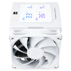 พัดลมระบายความร้อนซีพียู Thermalright PA120 DIGITAL WHITE สูง 162 มม. แบบ Dual Tower 6 Heatpipes พร้อมจอ LCD รุ่น Assassin 120 DIGITAL WHITE - Product Image 4