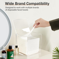 Récipient pour serviettes de visage sur mesure, tiroir jetable, organisation de maquillage à domicile pour peau propre, diffuseur de roseaux, mouchoirs en coton