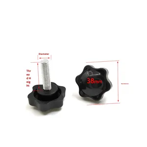 4.8 & 8.8 lớp inch chủ đề thay thế máy xử lý kẹp vít Nhựa m6/m8 sao Xử lý núm với lớp phủ kẽm - Product Image 4
