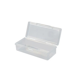 Transparent <b>Long</b> Rectangular Plastic <b>Box</b> For Makeup Organizers With Lid 18g Capacity Part Number 20536 - Product Image 1