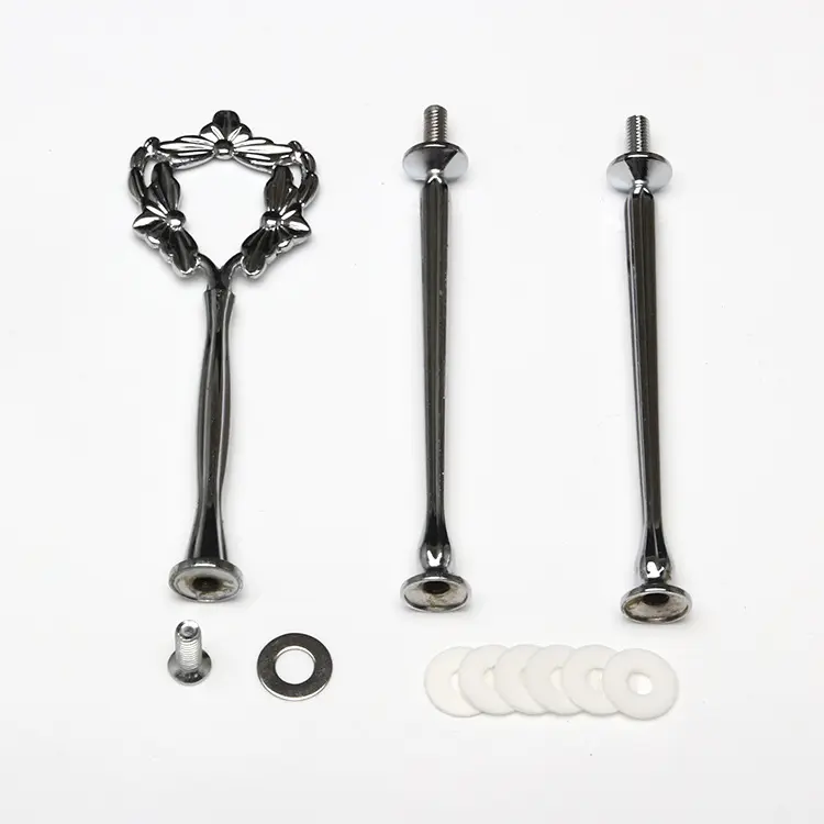 Prata metal bolo está barato bolo stand handle hardware