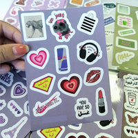 Impression Personnalisée d'Autocollants Découpés à la Forme avec Logo de Marque Adhésifs Imperméables, Feuilles d'Autocollants Kiss Cut A6 pour Emballage, en Vente