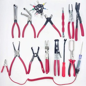 Auto Repair Pliers Set 14 Pc Imperial Inch High Carbon Steel Industrial Grade <b>Tool</b> Kit For Automotive <b>Mechanics</b> - Product Image 2