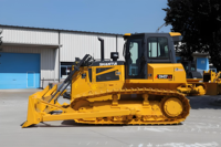 Bulldozer hydraulique complet DH17-G jaune, capacité de nivellement de 3,8 m, faible pression au sol pour les chantiers de nettoyage urbain