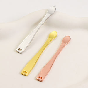 Di lusso Mini 6CM in lega di zinco spatola per la cura della pelle oro crema per il trucco per il viso cucchiaio cosmetico strumento di bellezza - Product Image 1