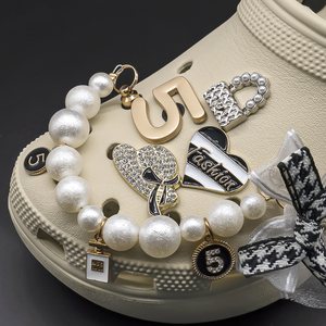 Hyb Kuaji Nhà Thiết Kế Kim Loại Sang Trọng Bling Tùy Chỉnh Rhinestone Kim Loại Nhà Thiết Kế Kim Loại Bling Giày Charms - Product Image 5