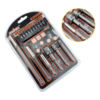 Adaptateur de douille magnétique, support de embout de tournevis, barre d'extension de perceuse à tige hexagonale pour visseuse à chocs, accessoires pour outils électriques, 16 pièces