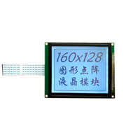 Panneau LCD à matrice de points graphique 160x128 avec contrôleur T6963, modèle WG160128B, entrée 3/5V, température de fonctionnement de -20°C à +70°C