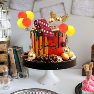 14 nouveaux toppers de gâteau en plastique rayés, motif aile et <span class=keywords><strong>cravate</strong></span>, pour décorations de fête - Product Image 3