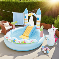 INTEX 56148 Kinder-Krokodil-Garten-Wasserpark Schwimmbad mit Rutsche Sprühwasser für Kinderspiele