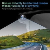 Lunettes Intelligentes IA avec Caméra 800W, Enregistrement Photo/Vidéo, Appels, Musique, 32 Go, Bluetooth 6.0, Traduction Wi-Fi