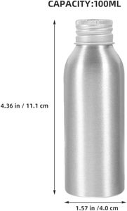 Flacon cosmétique en aluminium argenté de 30 ml, 50 ml, 100 ml, 200 ml, 250 ml, 500 ml, 8 oz, 16 oz, 4 oz, vente en gros, avec logo et impression personnalisés - Product Image 4