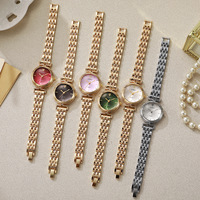 Montre Tendance Femme 2026, Cadran Doré 28mm, Mouvement Quartz, Alliage Cuivre, Idéale Bureau, Quotidien, Soirée, Cadeau