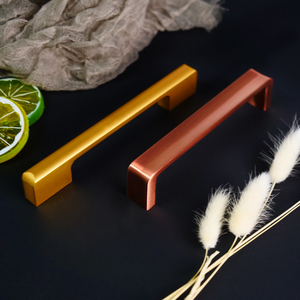 Simple Modern Zamak Steel <strong>Handle</strong> Brushed Furniture Kitchen Cabinet Door <strong>Copper</strong> <strong>Handles</strong> - Product Image 6