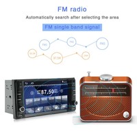 Lecteur Autoradio Android pour voiture 7 pouces, 2 Din, Audio stéréo, Navigation GPS, vidéo, lecteur DVD, Autoradio