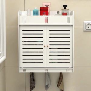 壁掛け式バスルーム収納ラック バスルーム収納ラック - 穴あけ不要。 化粧品を収納するためのトイレ洗面台キャビネット - Product Image 2