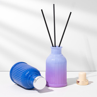 Diffuseur de parfum en verre de luxe 100 ml avec coffret cadeau élégant, faible MOQ