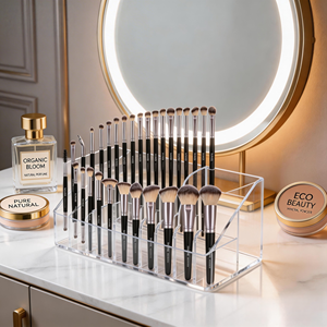 DailyQueen 20 pièces M a C ANIMAL chèvre cheveux naturels maquillage brosse ensemble artiste essentiel noir luxe professionnel mélange maquillage KIT - Product Image 1