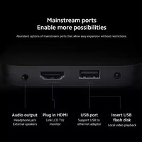 Lecteur Multimédia de Streaming Xiao Mi TV Box S (2e Gén.) 4K Ultra HD avec Dolby Atmos et DTS-HD Google TV
