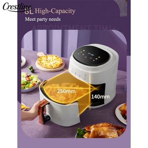 Electrodomésticos: Freidora de Aire Digital Sin Aceite de 5L, Cocina Multifunción de Bajo Consumo, Precios OEM, Pantalla Táctil con Teclado a Color - Product Image 3
