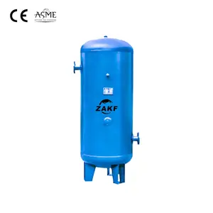 ZAKF Factory Wholesale Stock Customized Gallon Horizontal Steel Air Storage Tank Air Pressure Tank Air Compressor Receiver Tank
