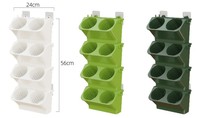 Forêt Boîte Brevet Suspendu Mural Auto-Arrosage En Plastique Pot De Fleur Style Minimaliste Serre Décoration de La Maison pour Jardin