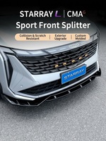 Kit de 4 pièces de spoiler avant noir brillant pour Geely Boyue L / Starray 2023-2026 MC Sport, accessoires de tuning extérieur