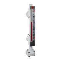 Magnetic Plastic Level Gauge 520C High Temperature High Pressure 40MPa 400Bar HART 4-20mA Transmitter 0.1% Accuracy Ex-proof
