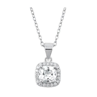 Collier pendentif en forme de cœur et de clé en argent sterling 925, vente en gros de bijoux fins
