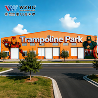 Grande structure en acier pour arène de saut et zone active, conçue pour 2000 m², usage commercial polyvalent, directement du fabricant