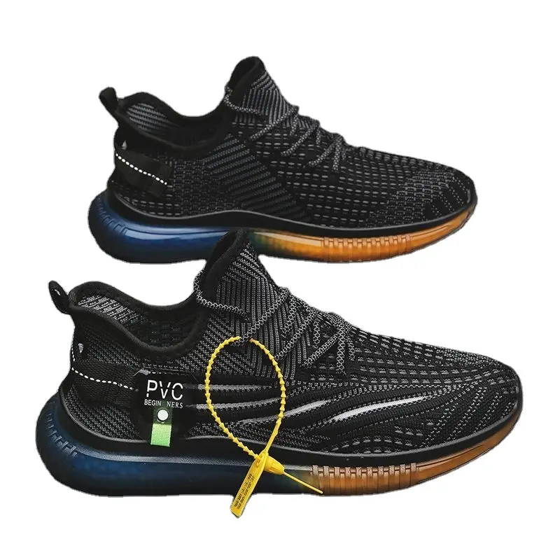 2024 yeni nefes spor tek ayakkabı rahat jöle soled erkek ayakkabıları kore moda seyahat ayakkabısı
